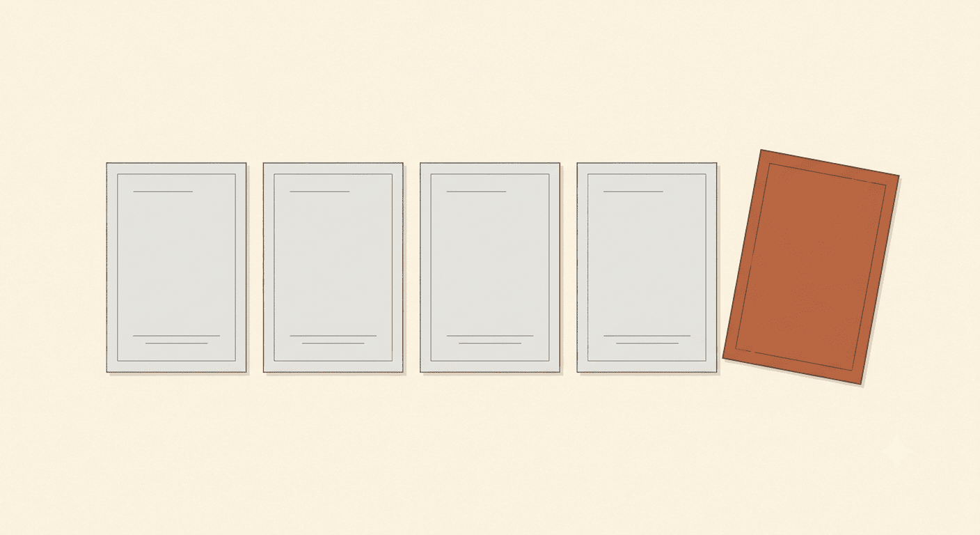 ilustracion de las 5 razones en tarjetas de como usar ia en diseño web